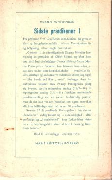 Sidste prædikener (bind I)
