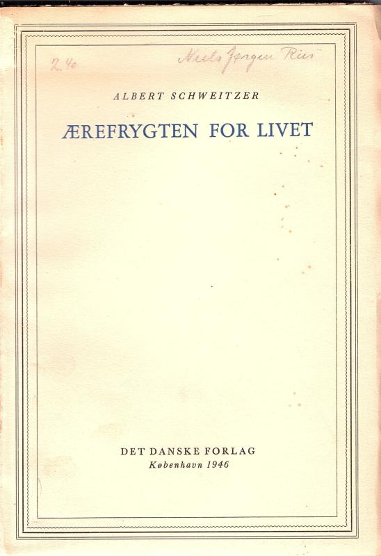 Ærefrygten for livet