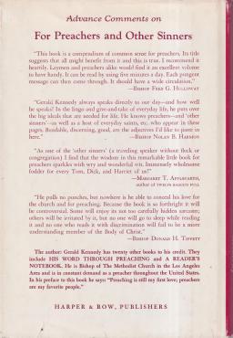 For Preachers and Other Sinners