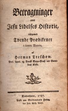 Betragtninger over Jesu Lidelses Historie, 1787