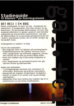 Studieguide til Bibelen på hverdags dansk - galater/efeserbrevet