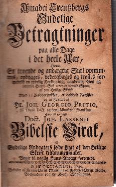 Amadei Kreuzbergs Gudelige betragtninger - paa alle dage i det heele aar, 1749