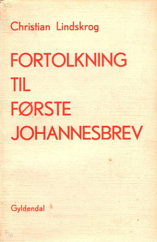 Fortolkning til første Johannesbrev
