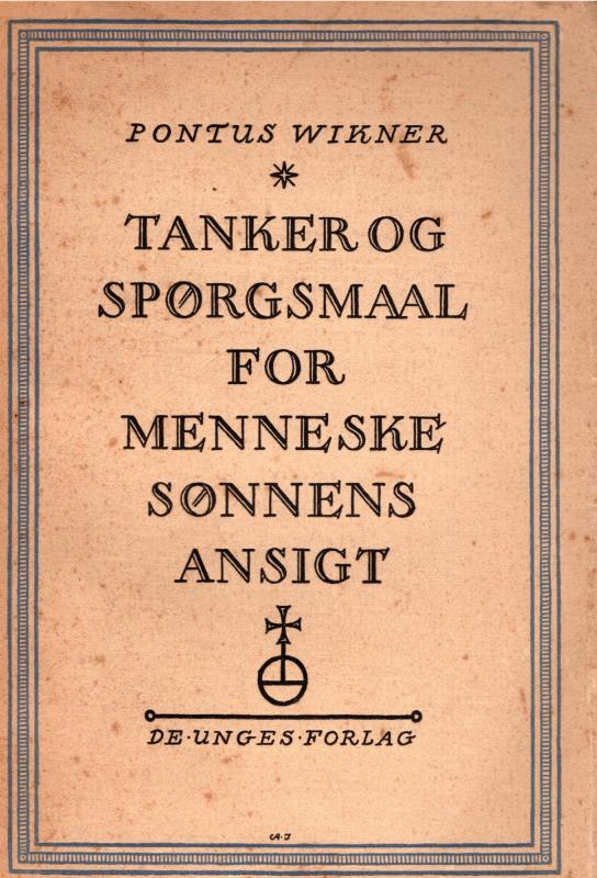Tanker og spørgsmål for menneskesønnens ansigt