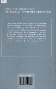 Opgør med Kierkegaard (som ny)