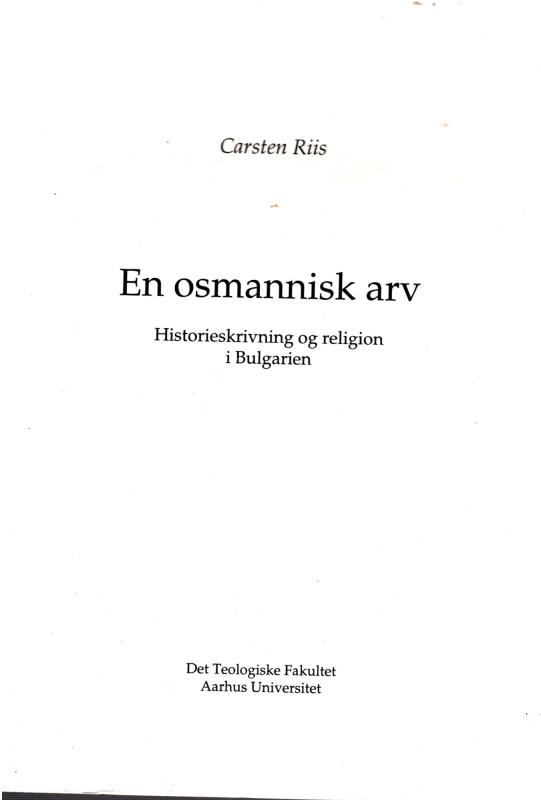 En osmannisk arv