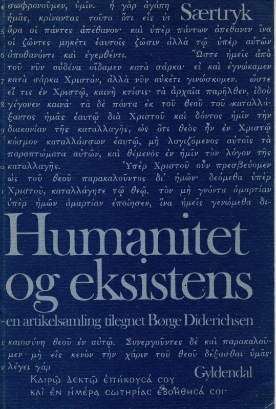 Humanitet og eksistens