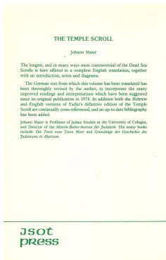 The Temple Scroll