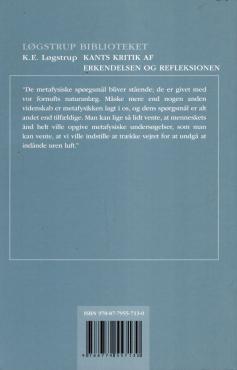 Kants kritik af erkendelsen og refleksionen (som ny)