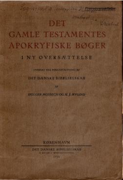 Det gamle testamentes Apokryfiske bøger (i ny oversættelse) (1938) ¤