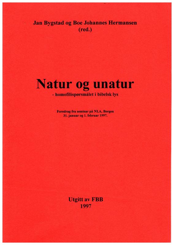 Natur og unatur (som ny)
