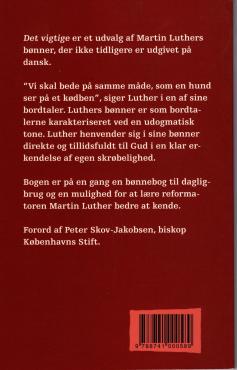 Det vigtige - Bønner af Martin Luther.