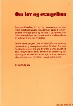 Om lov og evangelium