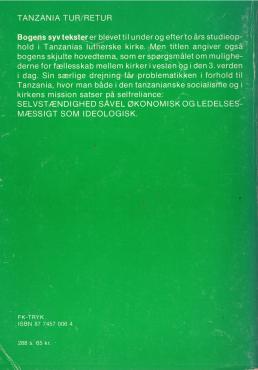 Tanzania tur/retur