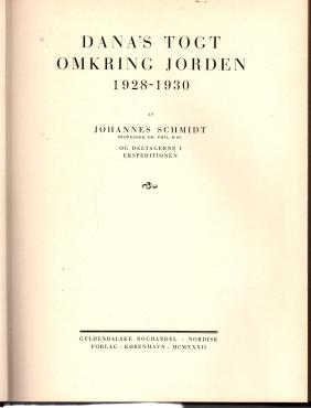Dana's togt omkring jorden 1928-1930