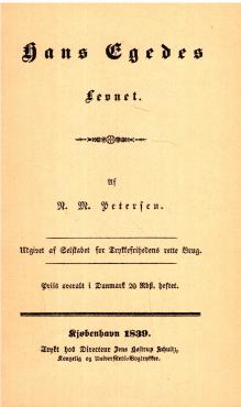 Hans Egedes levnet