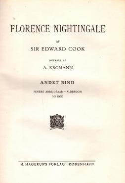 Florence Nightingale (2 bind)
