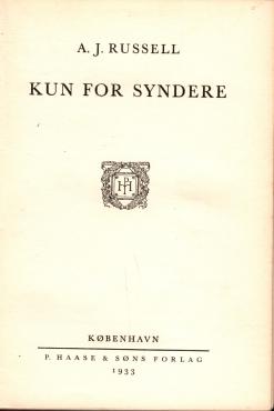 Kun for syndere