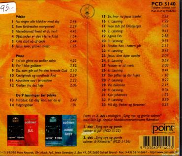 CD Syng nye og gamle salmer til påske og pinse (ny)