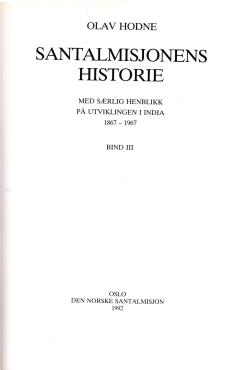 Santalmisjonens historie (Bind 3) 1911-1967