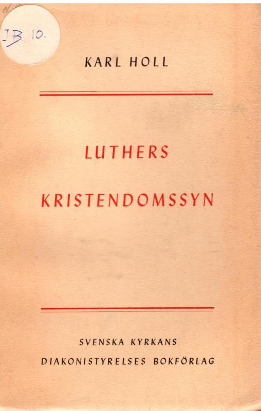 Luthers kristendomssyn