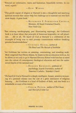 The Search for God at Harvard