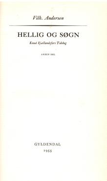 Hellig og søgn, Knud Sjællandsfars Tidebog (andel del)