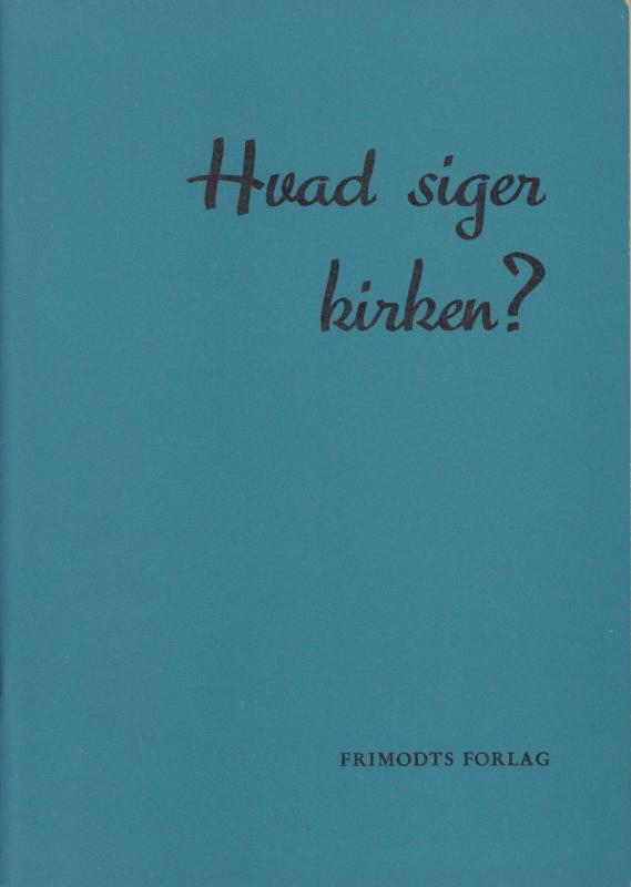 Hvad siger kirken?