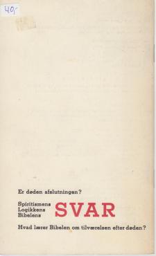 Døden - og hvad så?