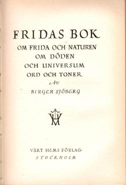 Fridas Bok