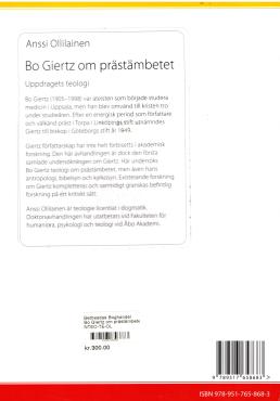 Bo Giertz om prästämbetet (som ny bog)