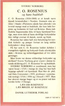 C.O.Rosenius og hans budskab