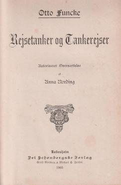 Rejsetanker og tankerejser ¤ (1905)