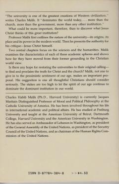 A Christian Critique of the University