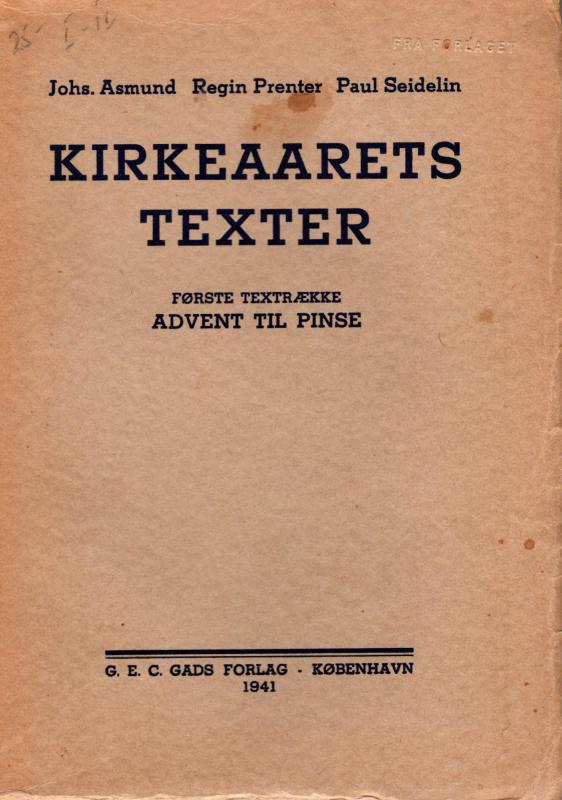 Kirkeaarets texter, første textrække