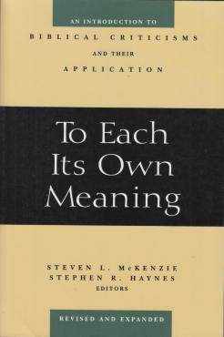To Each Its Own Meaning (Ny bog)