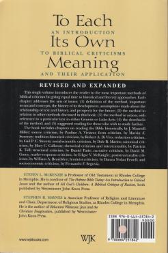 To Each Its Own Meaning (Ny bog)
