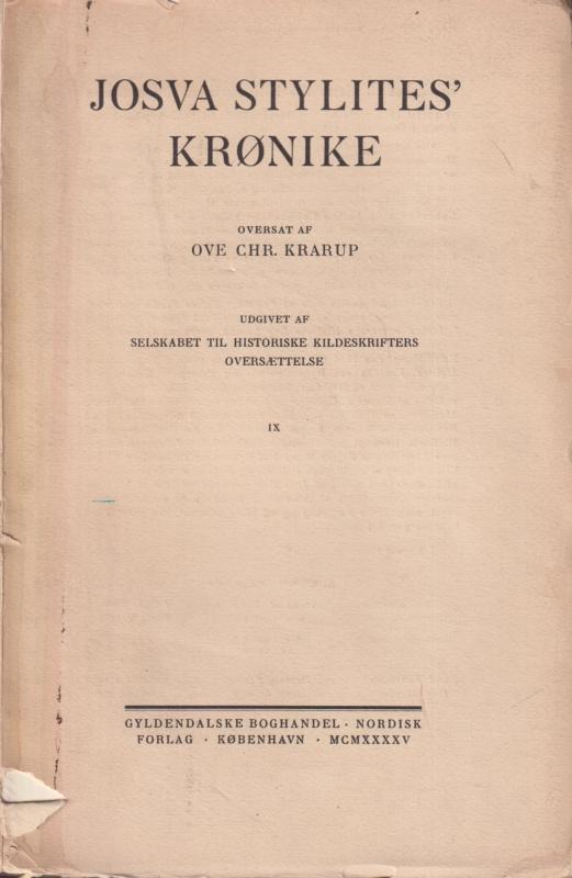 Josva stylites' krønike
