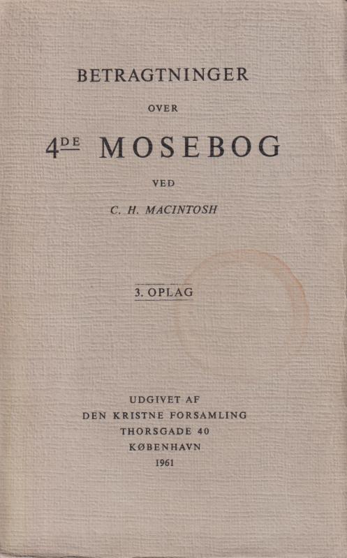 Betragtninger over 4de Mosebog