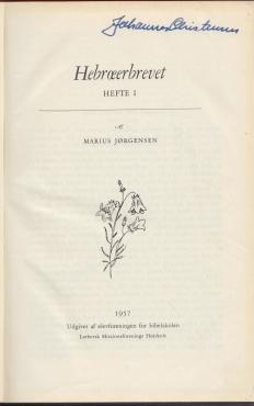 Hebræerbrevet (Hefte I - V)