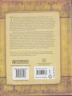Analytical Lexicon to the Septuagint (Ny bog)