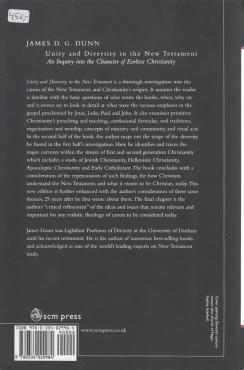 Unity and Diversity in the New Testament: An Inquiry into the Character of Earliest Christianity (ny)