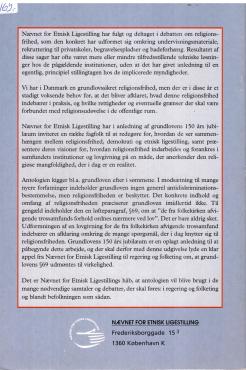 Visioner for religionsfrihed, demokrati og etnisk ligestilling