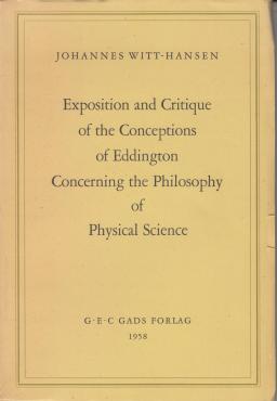 Exposition and Critique of the Conceptions of Eddington Concerning the Philosophy of Physical Science