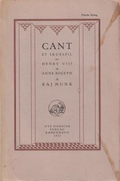 Cant : et Skuespil om Henry VIII og Anne Boleyn