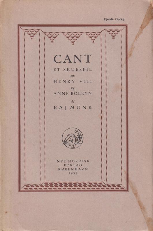 Cant : et Skuespil om Henry VIII og Anne Boleyn