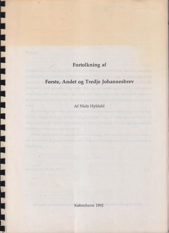 Fortolkning af Første, Andet og Tredje Johannesbrev