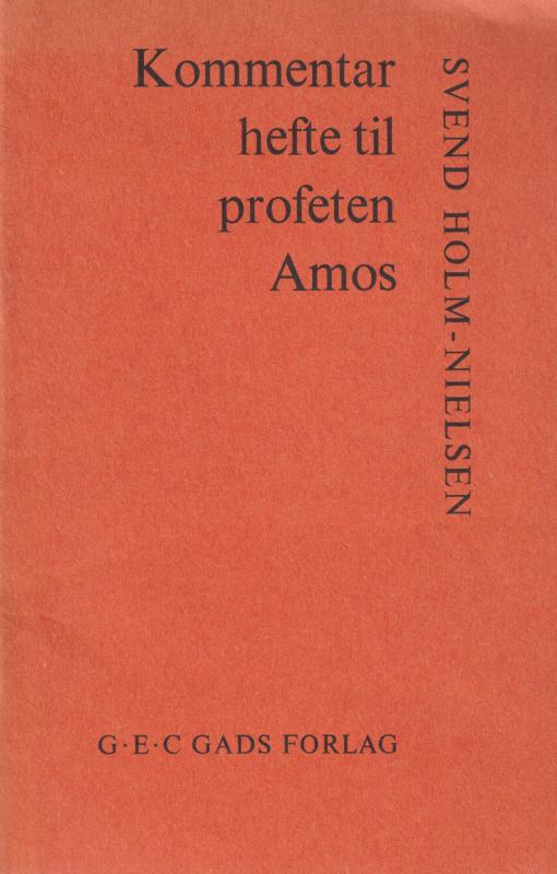 Kommentar hefte til profeten Amos