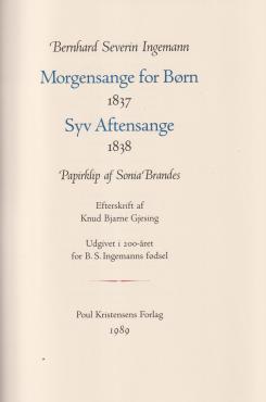 Morgen- og aften sange, 1989