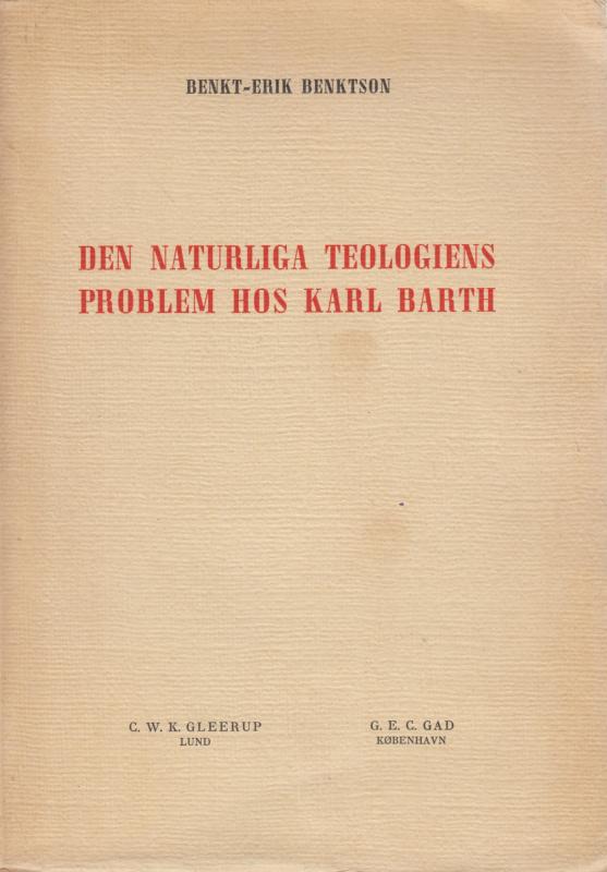 Den Naturaliga Teologiens Problem Hos Karl Barth